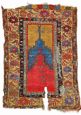Antique rug 3x5, prayer carpet, Turkish rug, hand-woven rug, handmade rug