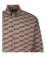 Balenciaga Mens Monogram Long Sleeve Shirt - Image 3 of 3