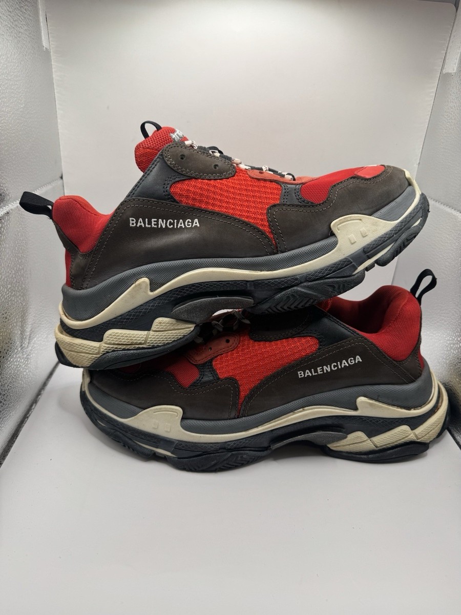Balenciaga Triple S Sneaker Red Black- Size 11 US No Box (44)