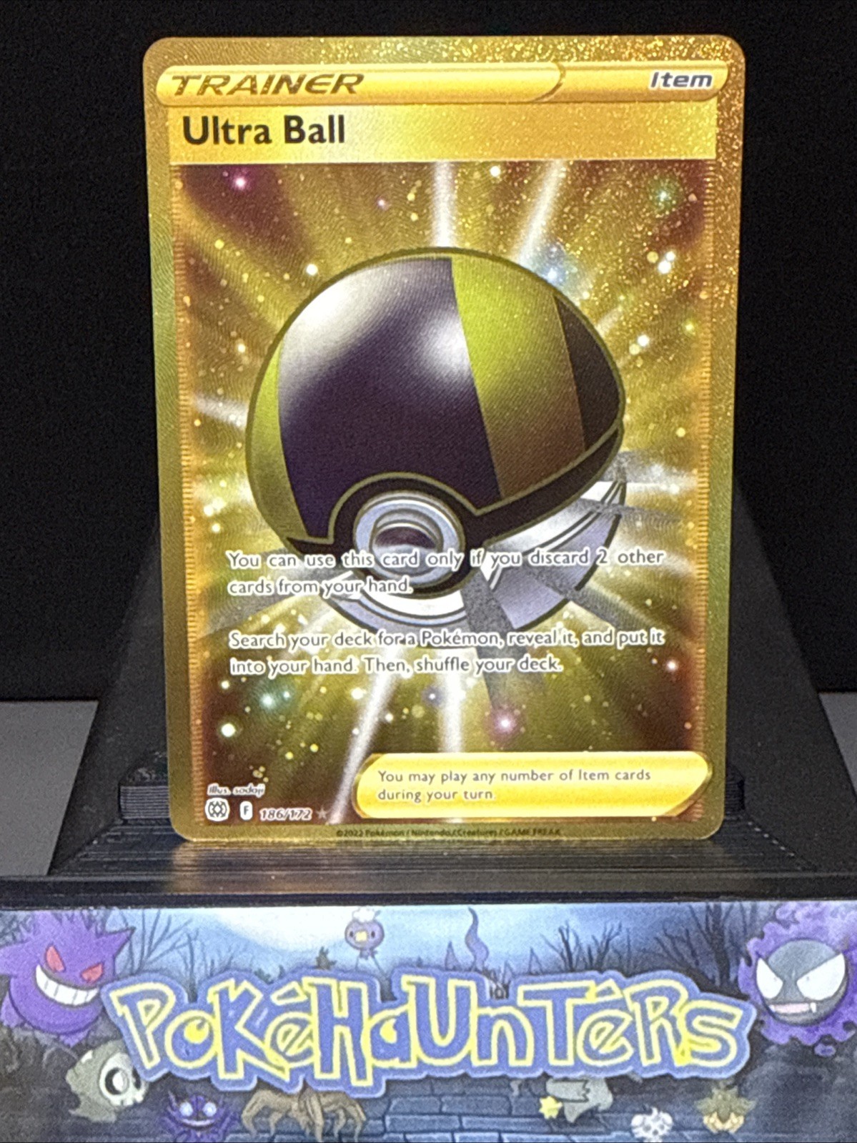 Pokemon Card Ultra Ball 186/172 Secret Rare Trainer Brilliant Stars Near Mint