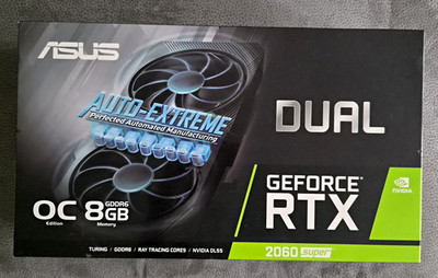 ASUS Dual GeForce RTX 2060 SUPER OC 8GB GDDR6 PCIe x16 DP/HDMI/DVI