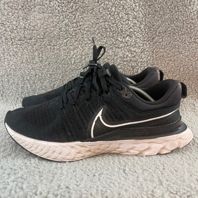 Nike React Infinity Run Flyknit 2 Mens 11 Black Running Trainer Shoes CT2357-002