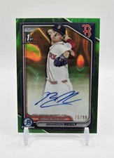 Brandon Neely - 2024 Bowman Draft - Chrome Green Lava Refractor /99 No. CPA-BN