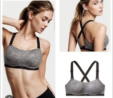 Victoria  s Secret VSX The Ultimate Sports Bra Size 36DDD Max Support Gray Marl