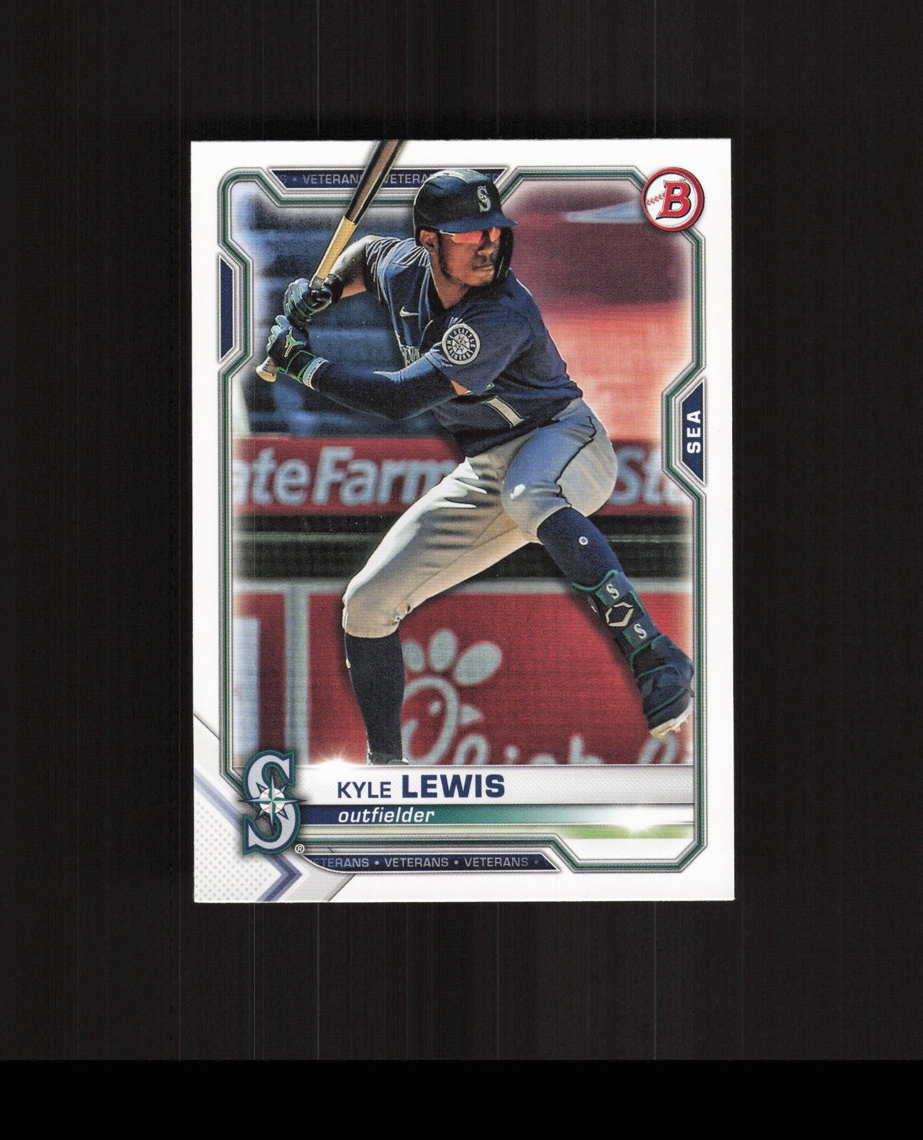 2021 Bowman 5x7 #48 Kyle Lewis #Baseball Card Seattle Mariners