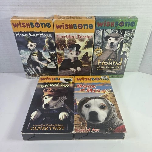 Wishbone 5 Movie VHS Lot PBS
