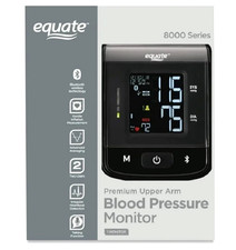 EQUATE 8000 SERIES PREMIUM UPPER ARM BLUETOOTH BLOOD PRESSURE MONITOR, BRAND NEW