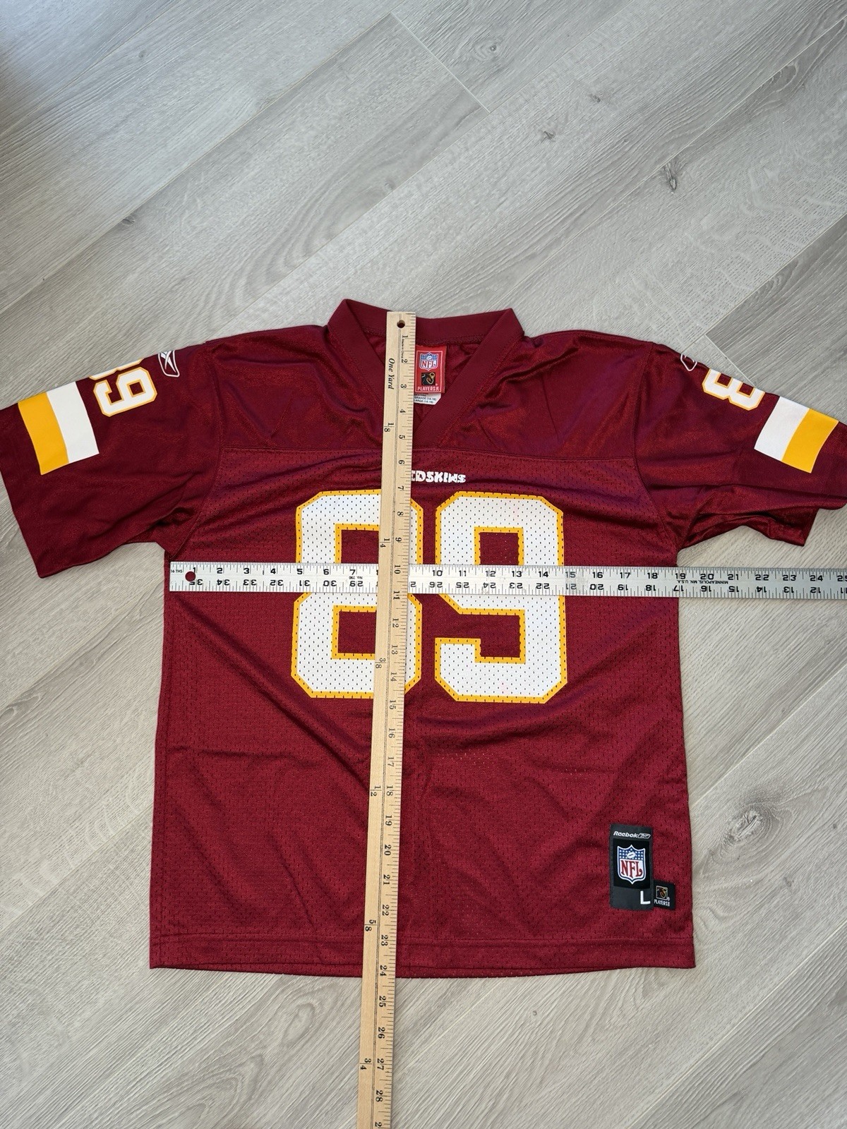 Vintage NFL Reebok Washington Redskins Randy Moss #89 Youth Large Jersey thumbnail 3