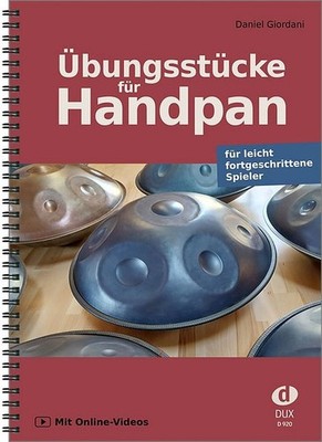 Übungsstücke für Handpan (+Online-Videos) - für leicht fortgeschrittene Spieler