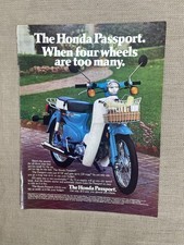 Passaporto Honda Quando Quattro Ruote Sono Troppe Pubblicità 1982 Rivista Pubblicità