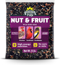 Nut  Fruit Wild Bird Seed   8 Lb. Premium Blend with Sunflower Seeds, Peanuts,