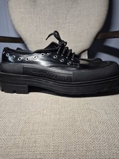 Alexander McQueen men's size 43,black leather, new,Derby 1090