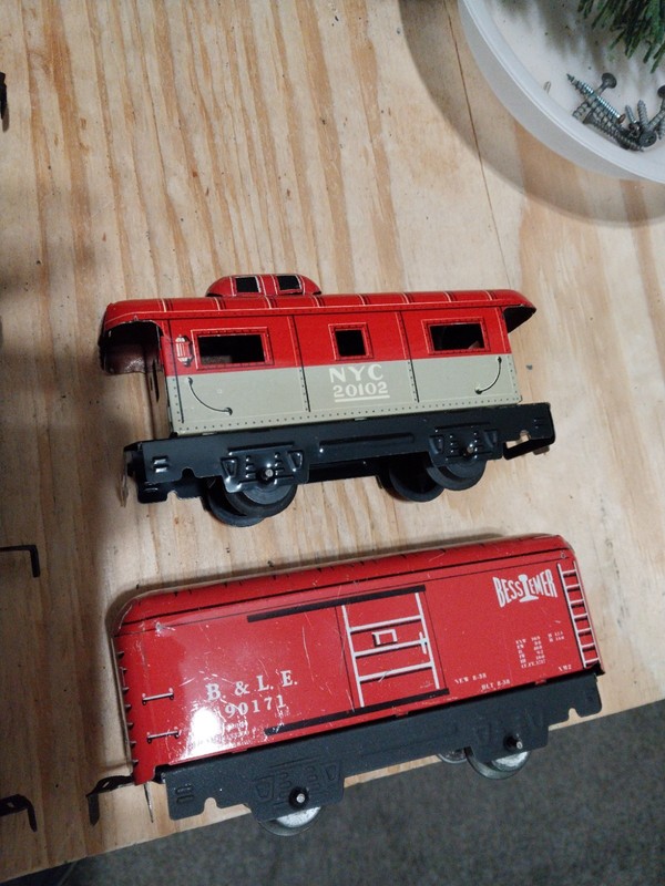 Marx 4 Wheel Freight Cars Refurbished