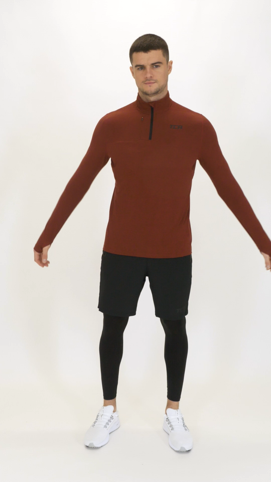 Running Gear Men TCA Men's QuickDry Half-Zip Running Shirt Thumb