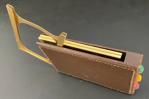 Vintage Original SWANK Minimalist Wallet Pop Out 6 Credit Card or ID Card holder - Picture 3 of 8