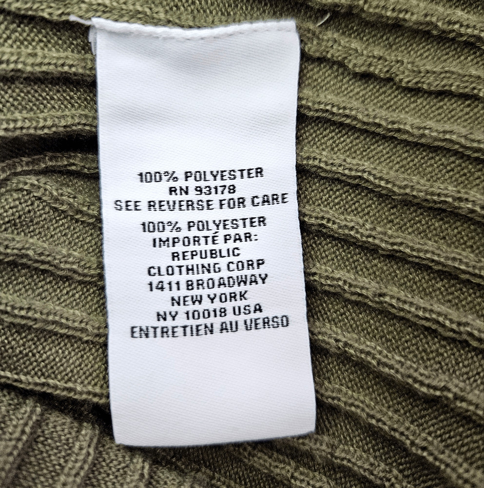 Magaschoni Olive Green Ribbed Sleeveless Knit But… - image 8