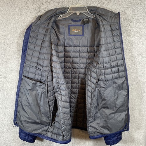 Ben Sherman Blue Full Zip Puffer Quilted Jacket Men's XXL - Picture 3 of 6