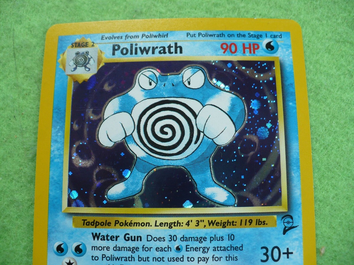 Pokemon Poliwrath Holo Base set2 card/new and mint!! | eBay