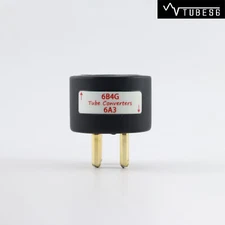 One Gold plated 6B4G to 6A3 Vacuum tube convert socket