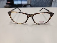 Chelsea Morgan CM7001 TO Tortoise Gold Grey Eyeglasses Frame 53-16-140