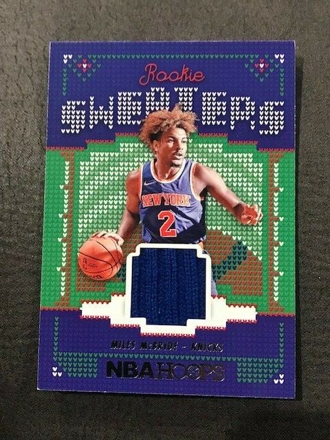 MILES MCBRIDE 2021-22 Panini NBA Hoops Winter Edition SWEATERS RELIC rookie