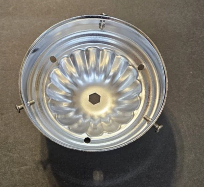 4" FITTER STEEL CHROME PLATED FIXTURE SHADE HOLDER WITH 3 SET SCREWS NEW 919CHJB