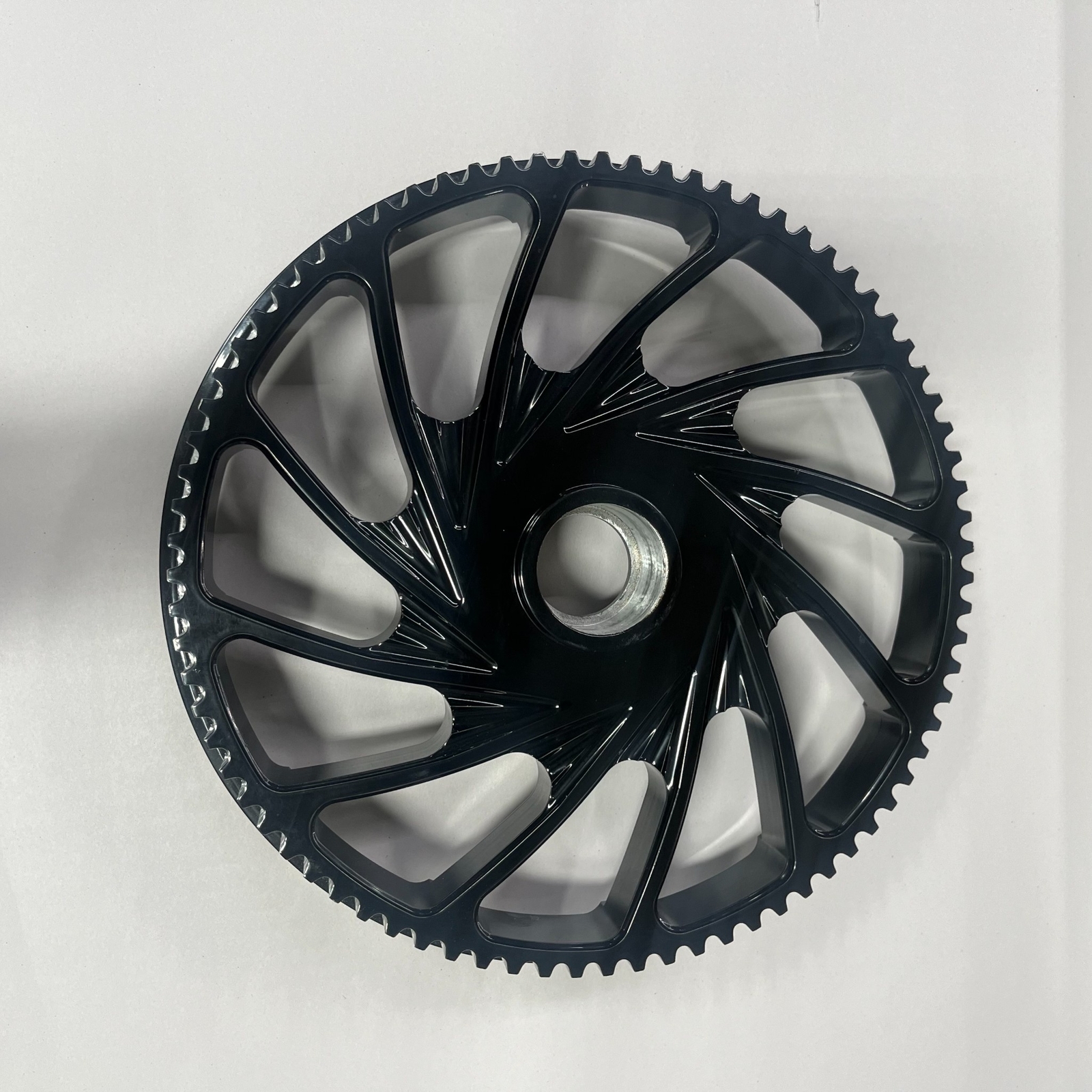 CLEARANCE SOLID BLACK "TURBO" REAR PULLEY 2008-2012 CAN-AM SPYDER RS/RT MODELS