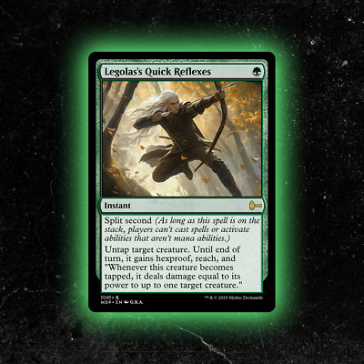 Legolas's Quick Reflexes - Custom Magic: The Gathering Card - High-Quality