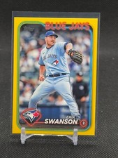 2024 Topps Update YELLOW PARALLEL Erik Swanson #US312 - Toronto Blue Jays