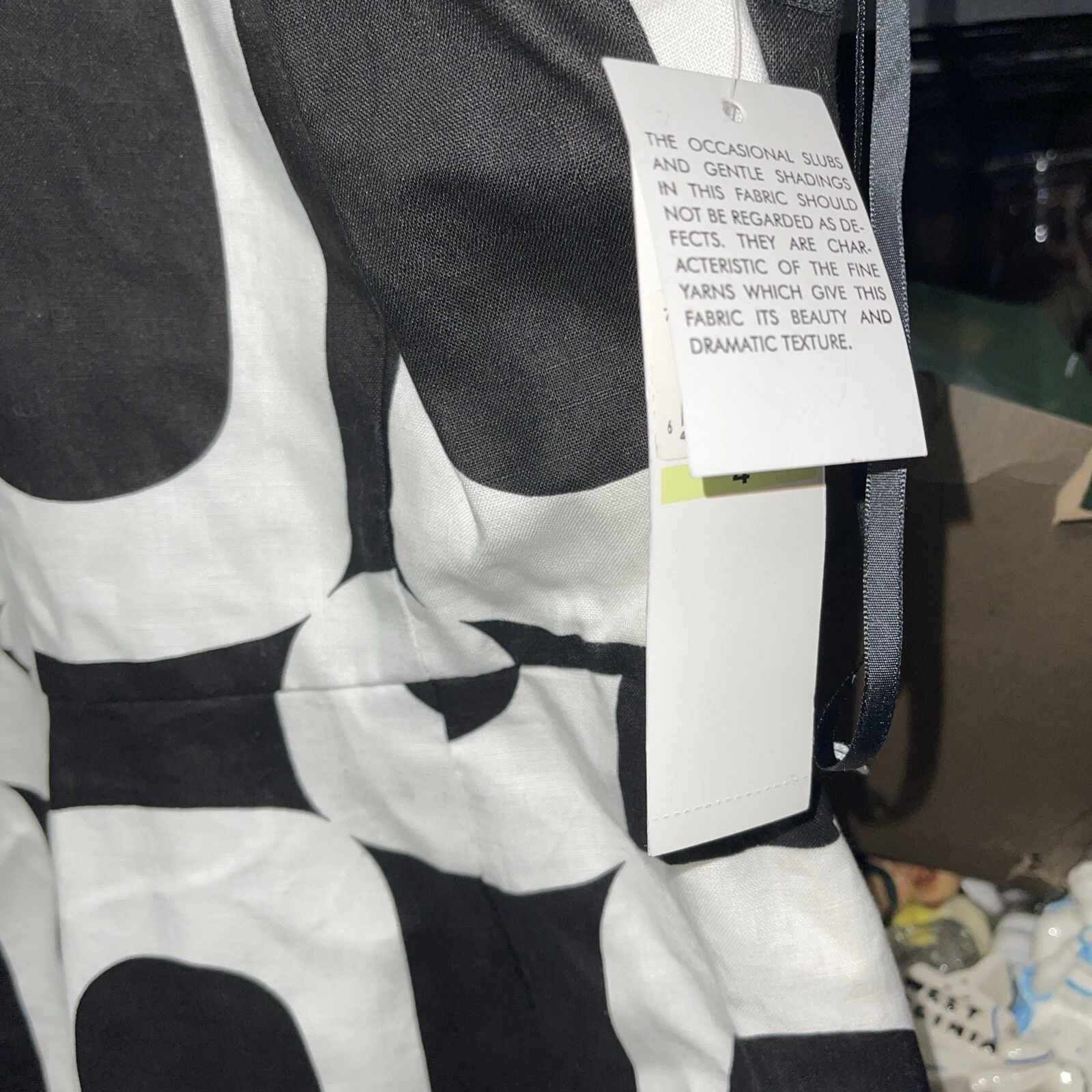 OFF WHITE Abito donna Maggy London taglia 4 nero bianco sporco