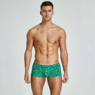 Nice Seobean Mens Sleepwear Homewear Casual Underwear Woven Cotton Boxer Shorts