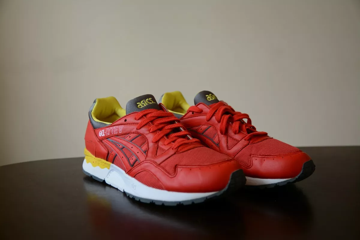 New DS 2014 ASICS Gel Lyte V Fiery Red H415N 2301 Size 10.5 US