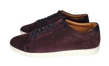 NEW- ALLEN EDMONDS "Courtside" Leather Sneaker, Rum Suede, Men's 10.5 D