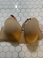 Auden Bra Nursing Clips Easily Wirefree Light Lined Pearl Tan 38DD 38 DD
