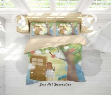 3D Fairy Tale Girl Painting Kids Quilt Cover Set Duvet Cover Bedding Pillowcases