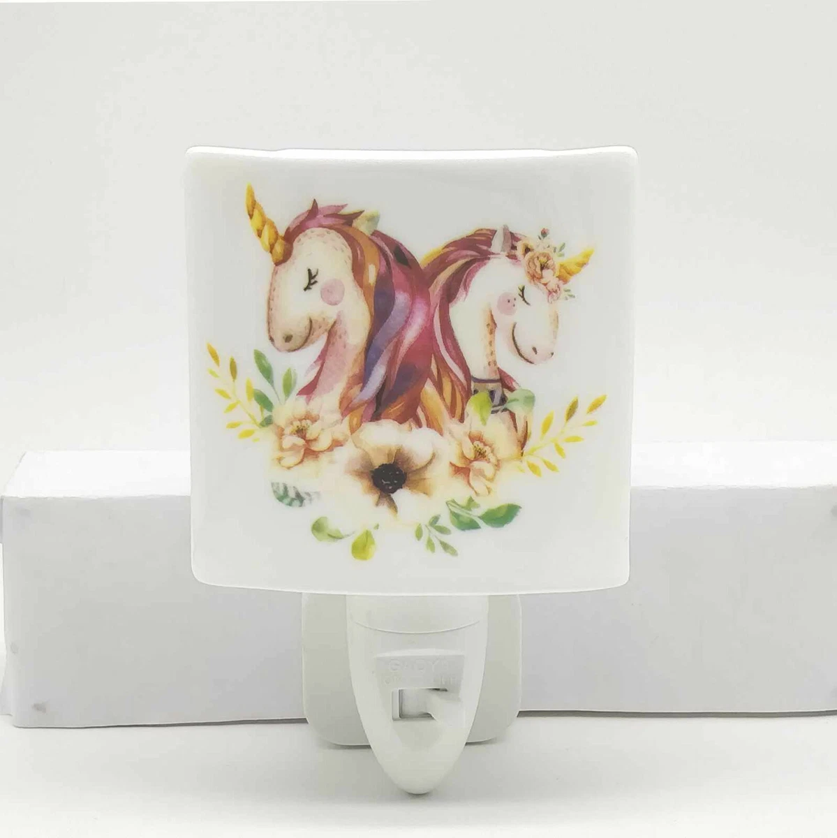 Unicorn Night Light Ceramic Plug in lamp Children s Light