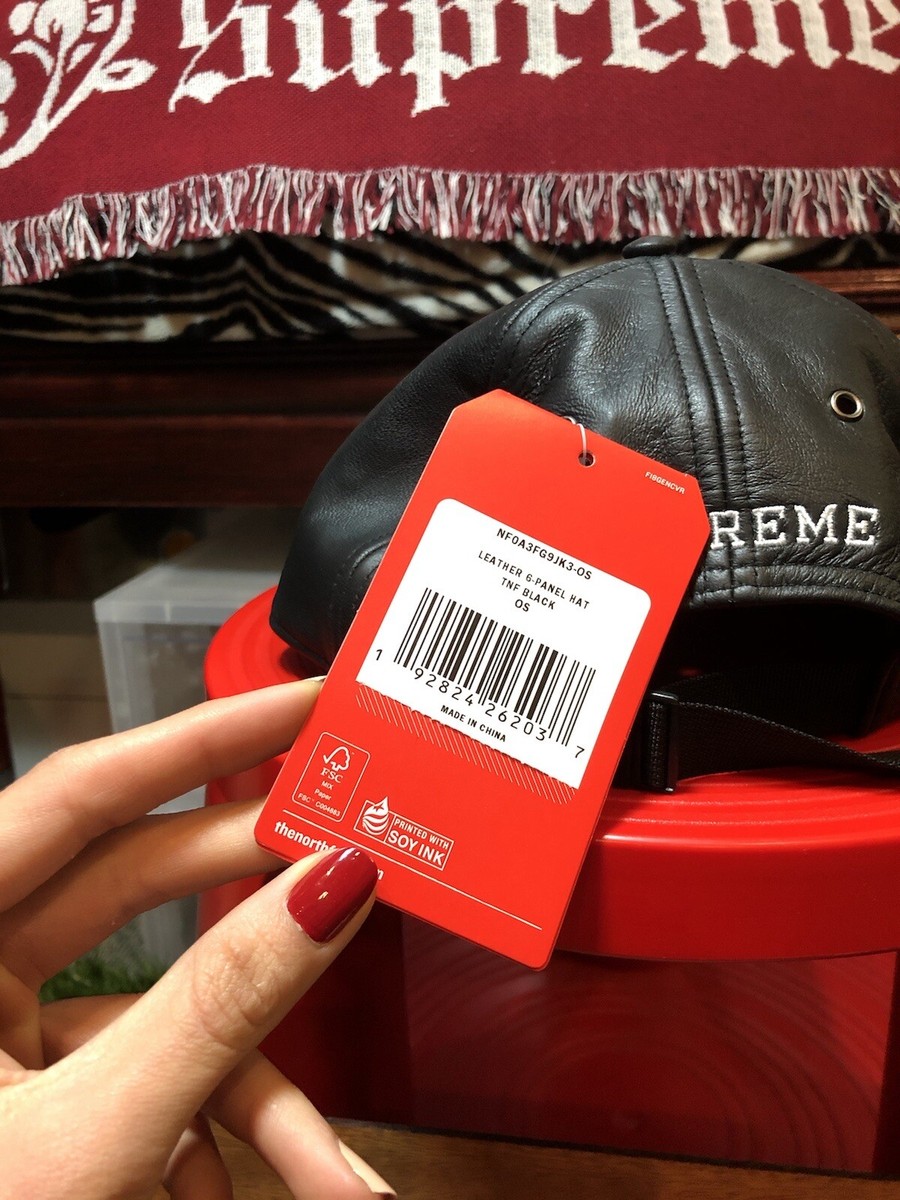 Supreme The North Face Lambskin Leather 6-Panel Cap Black | eBay Supreme The North Face Lambskin Leather 6-Panel Cap Black | eBay