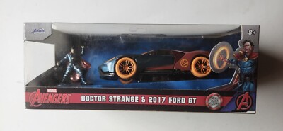 Doctor Strange & 2017 Ford GT (2022 1:32 NEW) Jada METALS Marvel Diecast Figure