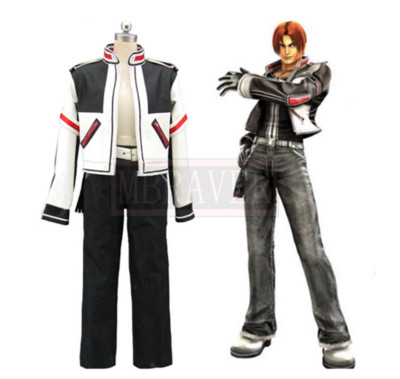 The King of Fighters KOF Kyo Kusanagi Fighting Uniform Cosplay Costume Hallowee#