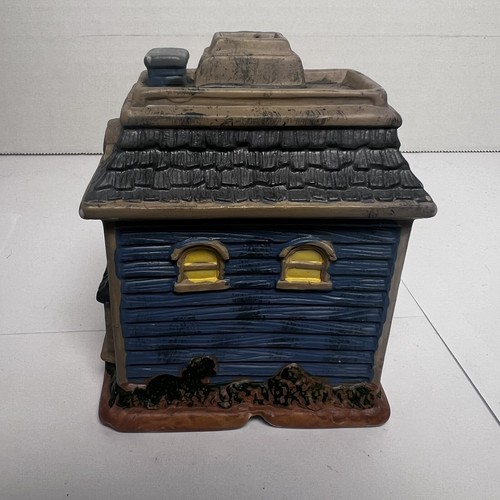 Set of 4 Miniature Ceramic Halloween Village Haunted Houses Ghost Pumpkin Vtg 4” - Picture 13 of 20