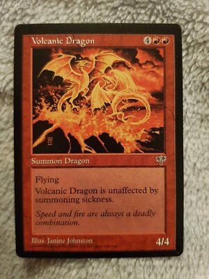 1x MTG Magic The Gathering TCG Volcanic Dragon - Mirage