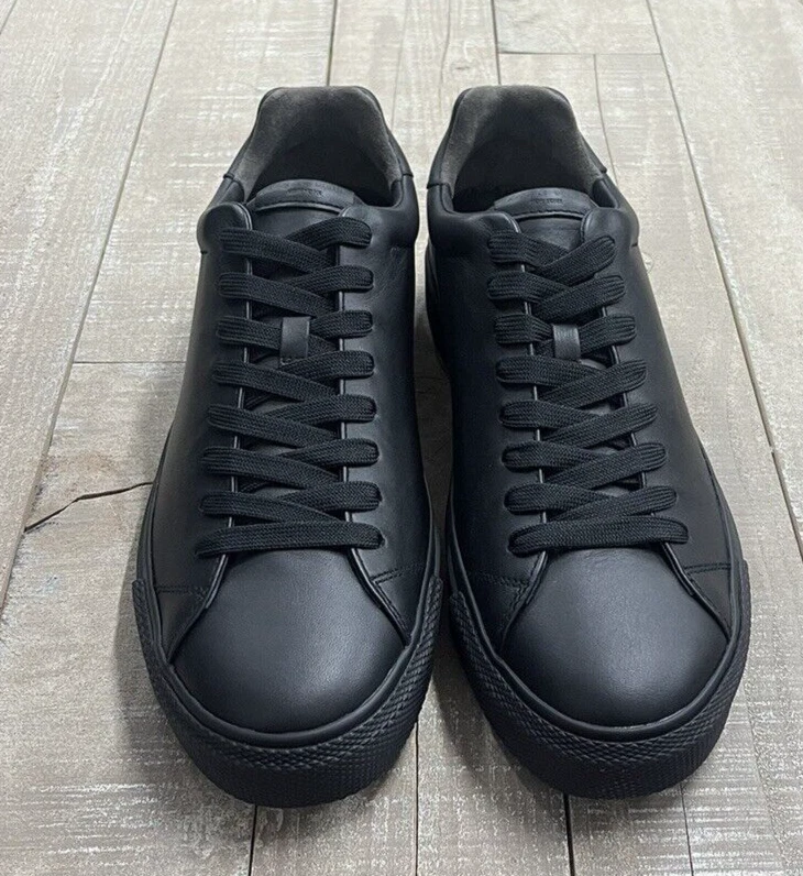 NIB 295 Rag Bone Men s RB1 Low Leather Sneakers In Black Size 46 US 13