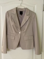 The Limited Tan Pinstripe Blazer Woman  s Suit Jacket Size Medium