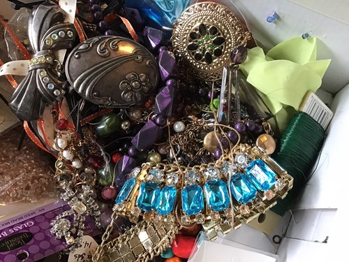3lbs Of Beads, Buttons, Jewelry, Findings & More