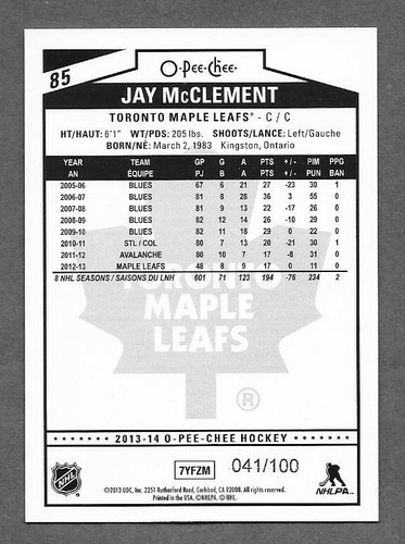 2013-14 O-Pee-Chee Black Rainbow /100 insert cards You U pick for set 1-600 - Picture 21 of 85