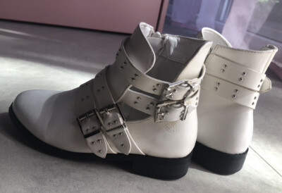 MÄDCHEN BOOTS STIEFELETTEN KINDERSCHUHE DESIGNER Von Steve Madden Gr 31 Weiß