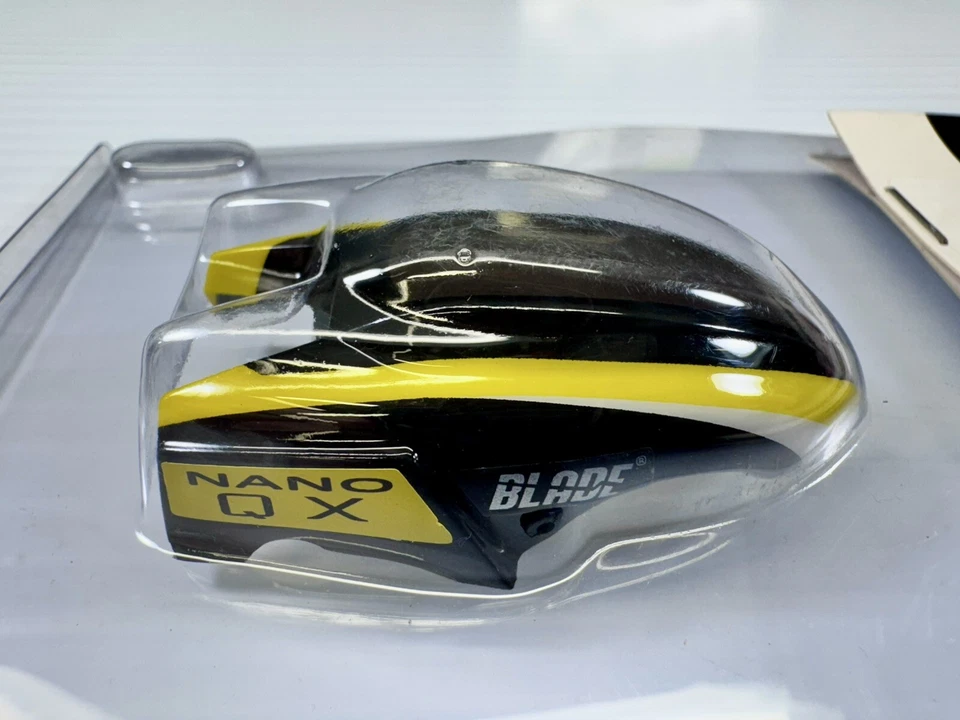 Lot of (2) Blade Canopy for nQX #BLH7614/A Green & Yellow Replacement Heli Parts - Image 3 of 4