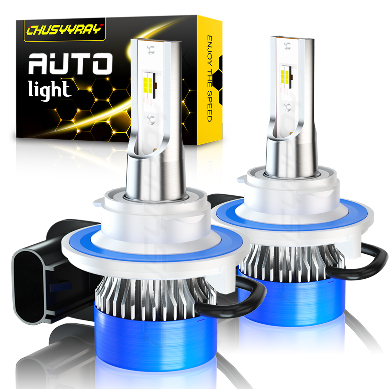 For 2010 2011 2012 2013 Chevy Camaro LED Headlights High Low Beam Bulbs 6000K