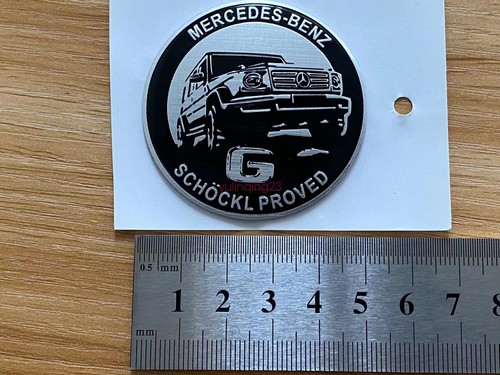 G SCHOCKL PROVED Engine Door Metal Emblem Badge Sticker For Mercedes Benz G - Picture 5 of 5