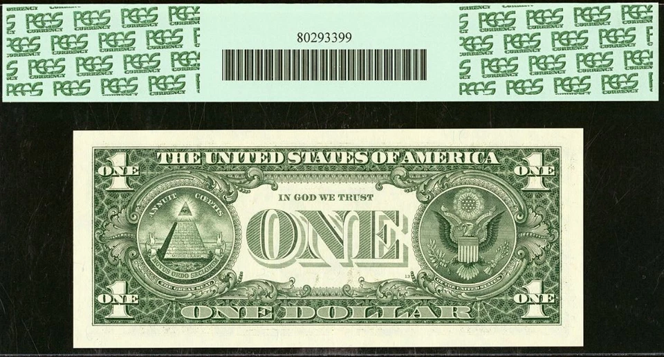 2001 $1 Federal Reserve Note PCGS 67PPQ Gem-New San Francisco Fr 1926-L - Image 3 of 3